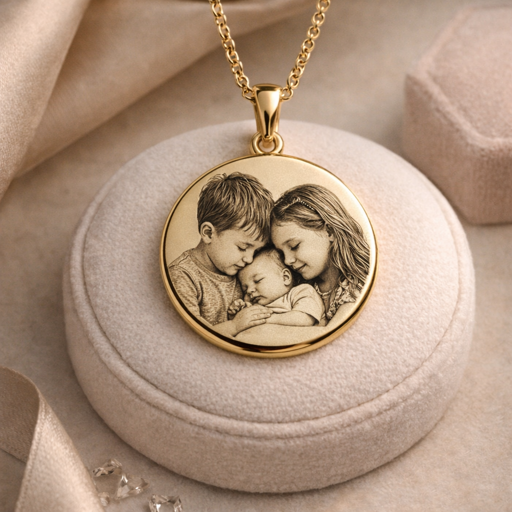 Engraved portrait
